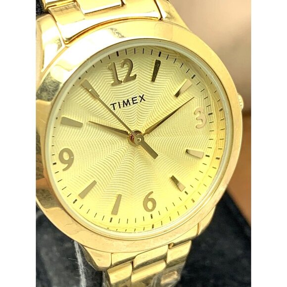 Timex Women's Watch TW2V36000 Quartz Gold Tone Stainless Steel 32mm - Picture 12 of 13